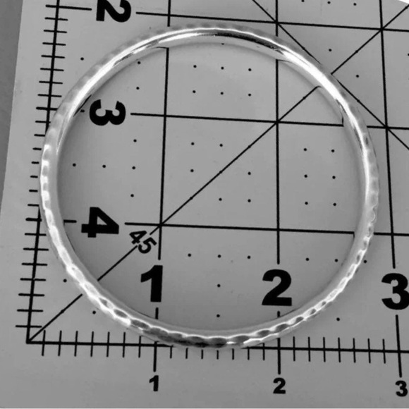 Silpada Hammered Sterling Silver Bangle Bracelet B1482 - Picture 15 of 16